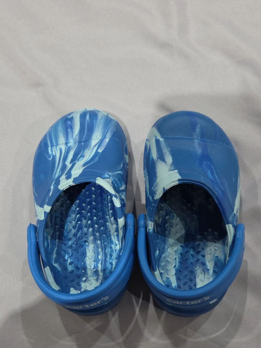 Carter's Blue Light Up Clogs, Size 5 Toddler